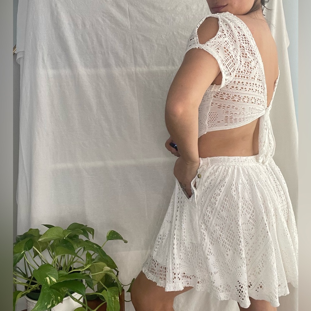 Free people white romper